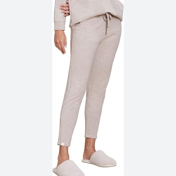 Barefoot Dreams Malibu Fleece Luxe Lounge Athletic Jogger in Oatmeal XL …